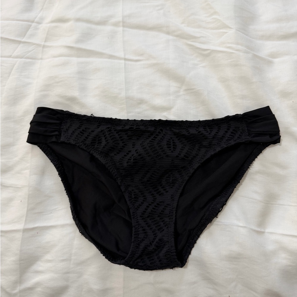 BECCA Black Patterned Bikini Bottom - Picture 2 of 9